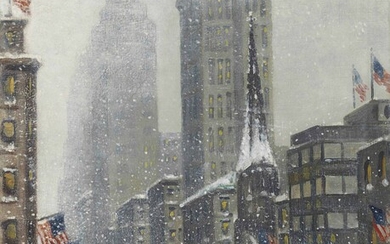 Guy Carleton Wiggins (1883-1962), 5th Ave. Mid-Town, Winter