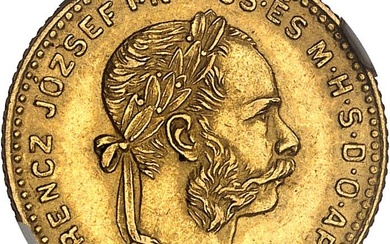 HONGRIE - HUNGARY François-Joseph Ier (1848-1916). 10 francs / 4...