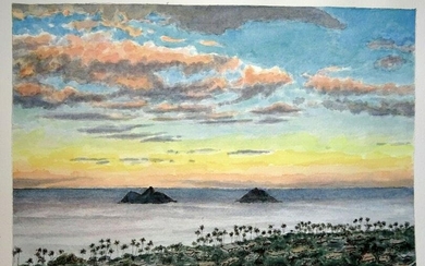 Hawaii Painting Mokulua Islands Lanikai Segedin #146