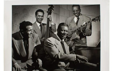 Herman Leonard SIGNED Nat King Cole Quartet Photo