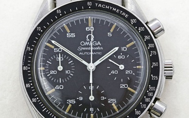 Herrenarmbandchronograph "Speedmaster reduced", Omega.