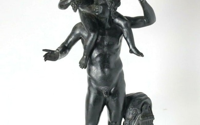 Italian 19th Century Patinated Bronze figure of Satyr