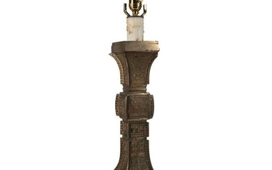 JAMES MONT STYLE ARCHAIC CHINESE FORM LAMP