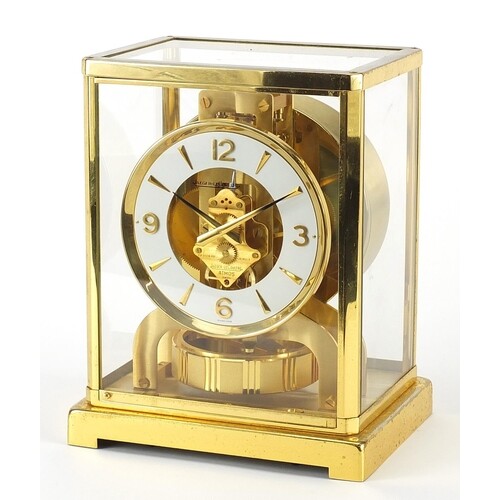 Jaeger LeCoultre Atmos mantle clock numbered 525473, 22.5cm ...