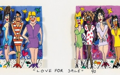 James Rizzi, 1950-2011, Love for sale, 3D...