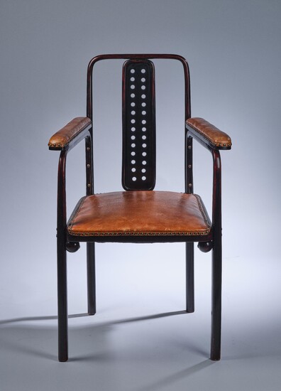 Josef Hoffmann, an armchair, model 322/F, designed in c. 1904, 1906 catalogue, executed by Jacob & Josef Kohn, Vienna