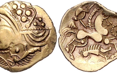 KELTEN, WESTLICHE REGION, AV Hemistater um 56 v.Chr. der Eburovices