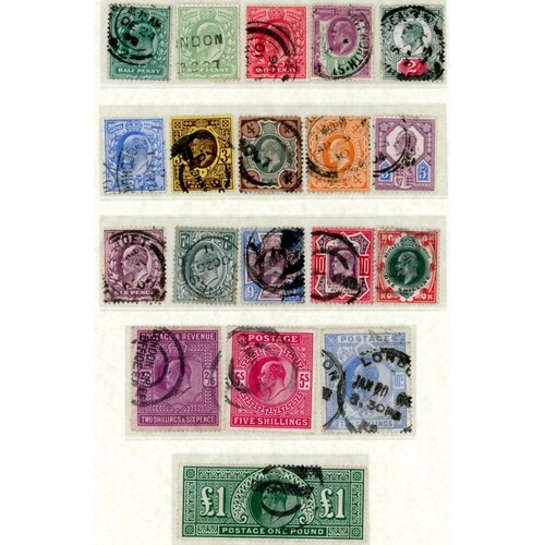 KEVII 1902-10 USED COLLECTION TO £1: "Westminster" Presentat...