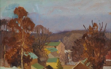 Karl C. Brandner, Autumn Townscape
