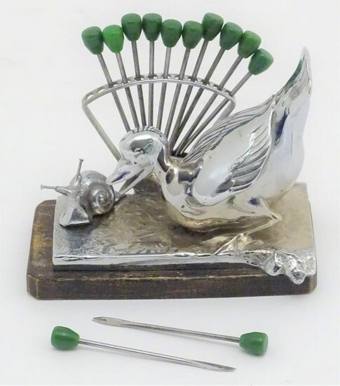 Kitchenalia: a French art deco novelty silver plated