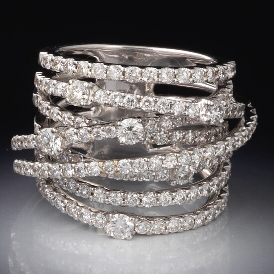 Ladies' Diamond Multi-Band Ring