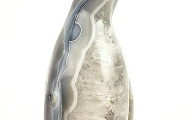 Large Agate & Amethyst Figure of Penguin