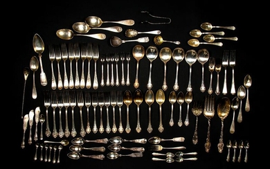 Large Lot of Miscellaneous Sterling Silver Flatware