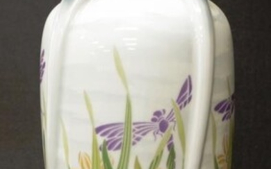 Large vintage Haviland Limoges ceramic vase blossom and dragon...
