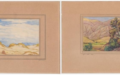 Lawrence Hinckley (1900 - 1987) Pair Watercolors