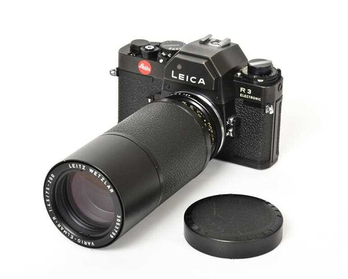 Leica R3 Electronic Camera no.1486071 with Leitz Wetzlar Vario-Elmar-R...