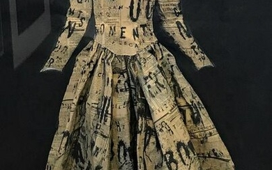 Lesley Dill (b-1950) Poem Wedding Dress, Sculpture