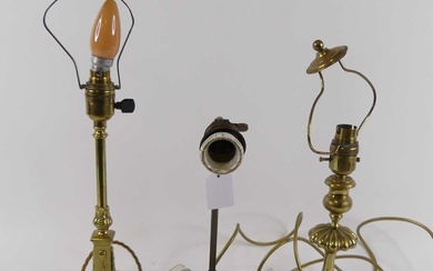 Lot details A lacquered brass table lamp base in the...