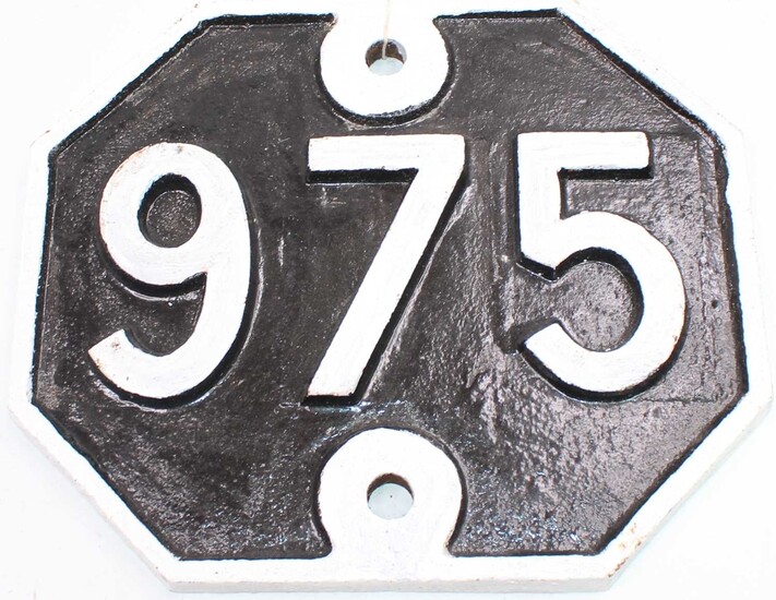 Lot details Original Great Eastern Railway Bridge Plate Number...