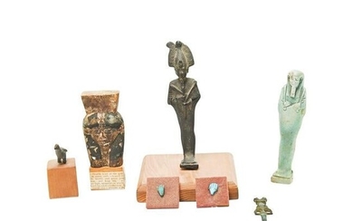 Lot of Ancient Egyptian Figures and Small Items.