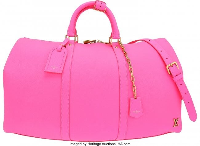 Louis Vuitton Limited Edition Pink Leather Bende