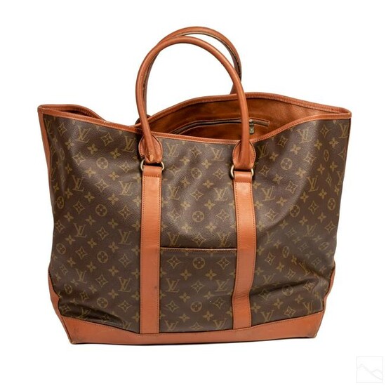 Louis Vuitton VTG LV Logo Shopper Hand Bag Purse