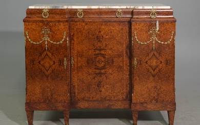 Louis XVI Style Burled Elm Sideboard #2