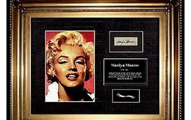 MARILYN MONROE Hair LOCK photo autograph letter CHARITY Signed COA Memorabilia