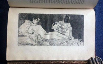 Manet by Zola. 1867, with Manet etching Olympia