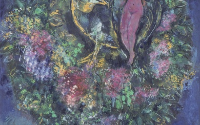 Marc CHAGALL (1887-1985), 'Fruits et fleurs', lithographie