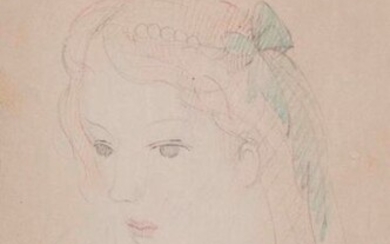Marie LAURENCIN (1885-1956) Portrait de jeune...