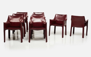 Mario Bellini Set of eight 'Cab' armchairs, model no. 413, designed 1977