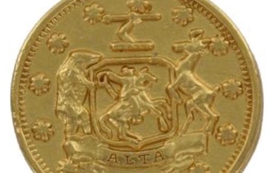 Massachusetts, California Company Five Dollar Gold Piece Coin