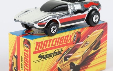 Matchbox Lesney Superfast MB-1 Mod Rod with SILVER body and BLACK ENGINE