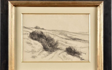 Maximilien LUCE (1858-1941) Paysage Crayon...