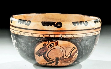 Maya Ulua Valley Pottery Bowl - Pelicans