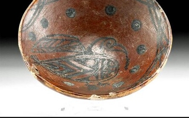 Medieval Afghan Ghurid Pottery Dish w/ Bird