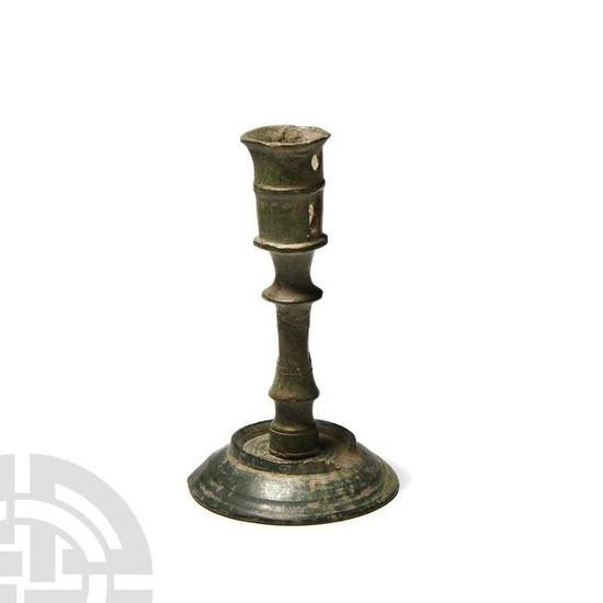 Medieval Bronze Candlestick