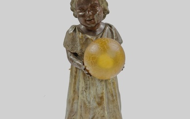 Mid-20th Century Figural Globe Lamp