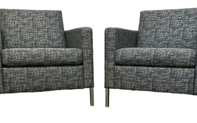 Mid Century FLORENCE KNOLL for KNOLL Style Lounge Chairs, Pair