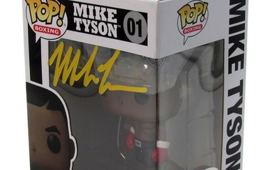 Mike Tyson Autographed Funko POP! #01 Figurine Boxing Champion JSA 176556