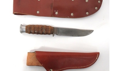 Modern Made German Hunting Knife 4 1/2 inch, single edged bl...
