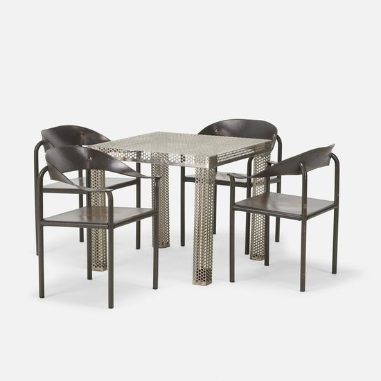 Modern, table and chairs, set of four