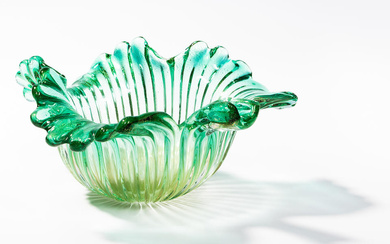 Murano Glass Bowl Attributed to Seguso Vetri d'Arte, unsigned, lg....