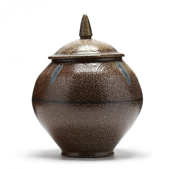 NC Pottery, Mark Hewitt Covered Urn