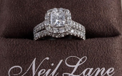NEIL LANE DIAMOND WEDDING ENGAGEMENT RING SZ 5 1/2