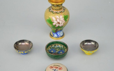 Nice Group Of Vintage Asian Smalls ( Cloisonne