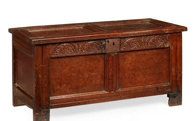 OAK PANEL CHEST LATE 17TH/ EARLY 18TH CENTURY