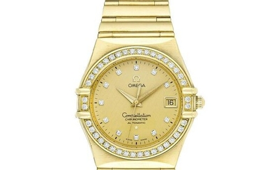 Omega Constellation Automatic 18K Yellow Gold with Diamonds