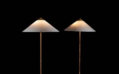 Paavo TYNELL 1890 - 1973 Paire de lampadaires mod. 9602 - Circa 1950